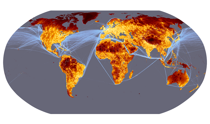 Карта мировых товаропотоков