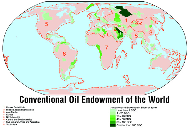 Нефтяные запасы мира